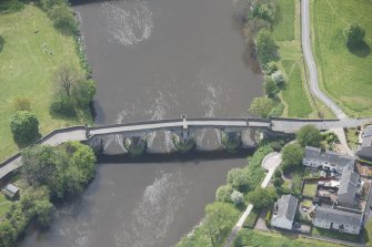 Oblique aerial view of Stirling Old Bridge.
