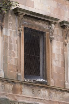 North building. Main elevation. Detail of window.