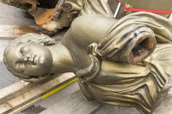 Detail of statue.