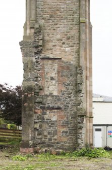 Detail of lower section on east face of tower
