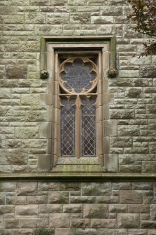 Detail of window on west face of tower