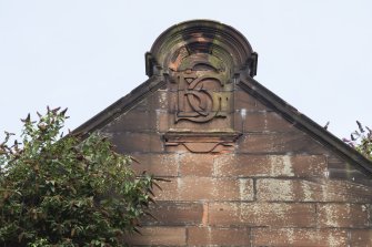 South elevation. Detail of Glasgow School Board monogram.
