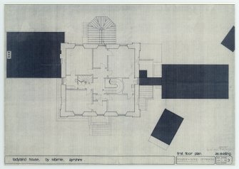 Mechanical copy of drawing showing plan of first floor.