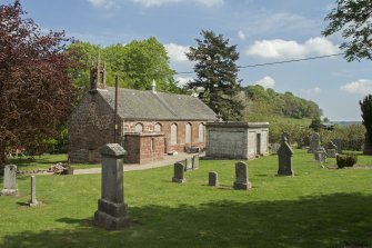 General view of church and graveyard taken from the south west.