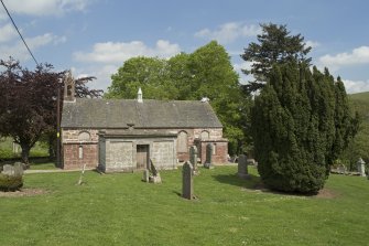 General view of church and graveyard taken from the south.