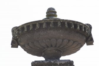 Detail of urn on  the Farquharson of Baldovie Burial aisle.