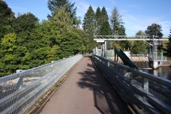 View of footbridge from SE