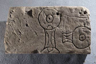 Pictish symbol stone fragment