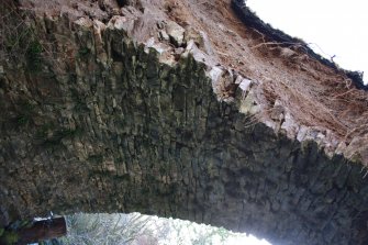 View of the underside of the arch.