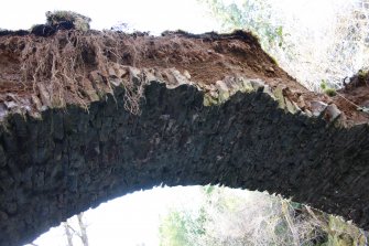 View of the underside of the arch.