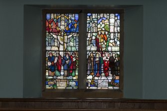 Detail of stained glass window, Chalmers Memorial Church, Gosford Road, Port Seton.