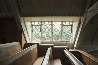 Detail of window at gallery level, Chalmers Memorial Church, Gosford Road, Port Seton.