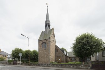 View from north-west, Chalmers Memorial Church, Gosford Road, Port Seton.