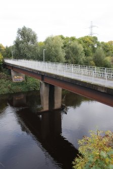 View of footbridge from S