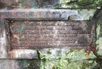 Detail of memorial stone