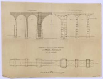 Section, elevation, and details of Nairn Viaduct.