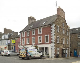 Haddington, 28 and 29 Market Street. View from north west.