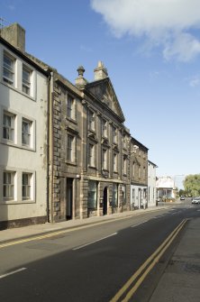 Haddington, 7, 8 and 9 Market Street. View from south east.