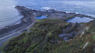 Oblique aerial view south west area of Easdale