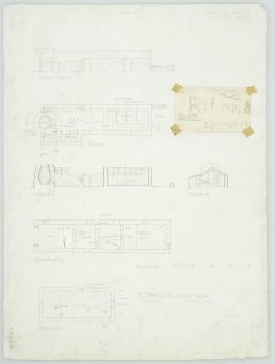 Survey drawing; plans, sections and elevation