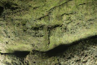 Detail of incised cross.