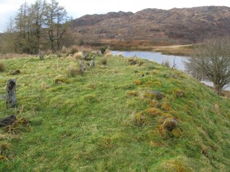 General view of the graves at the E of the NE burial enclosure