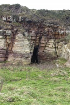 View of entrance to mortuary cave from south east