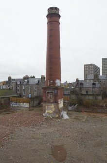 View of chimney on east