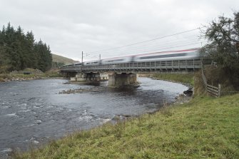 View from north east (with train)