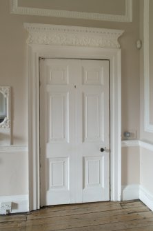 Ground floor. Library, door and surround.