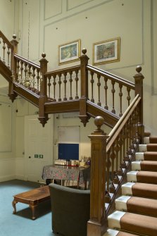 Ground floor. Stair hall from south east.