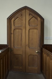 Detail of doorway leading to inner hall.