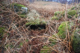 General view of possible souterrain and hut circle at Bhuachaille Loch Hope, Durness, Sutherland