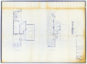 Plans for proposed heating installations on first and second floor