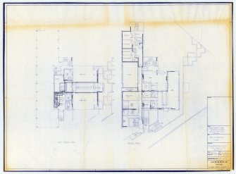 Plans for proposed heating installations on lower ground and ground floor