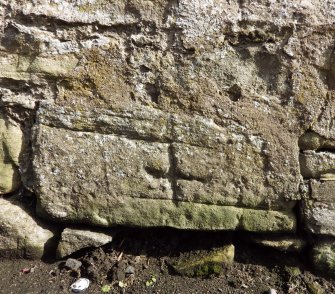 A view of the incised cross from the NW.