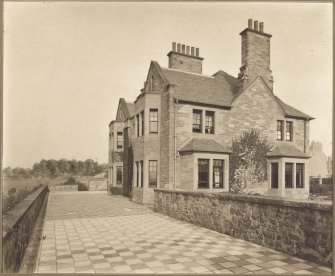 Abbeylands, The Priory - for David Bow Esq. - Dunbar, East Lothian. Photograph on Card - mounted.

