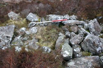 Small square feature built into the annexe rampart, direction SE