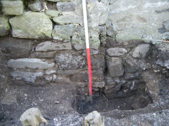 Trench 2. Junction beween S nave wall and burial aisle, direction S