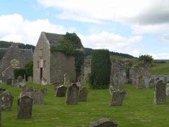 Burial aisle seen from the SE, direction NW
