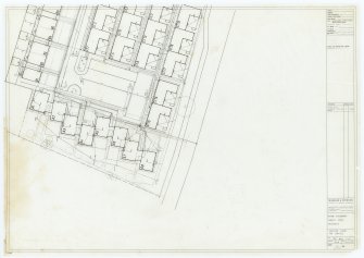 Galashiels, Langlee estate, housing development.
Types A and C1, layout for services