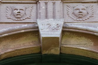 Detail of datestone on north front.