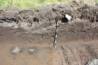 Section of trench 5 3m from the NW end, facing NE