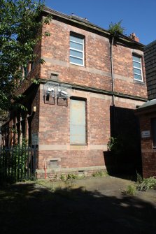 South side of the east elevation of the  school, facing NW