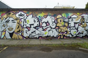 Detail of graffiti.