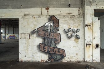 Detail of graffiti.