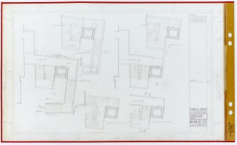 External stair and refuse chute plans