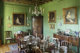 First floor. General view of dining room from east.