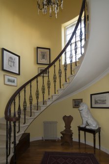 First floor. View of staircase.