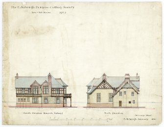 South and north elevations of Club House